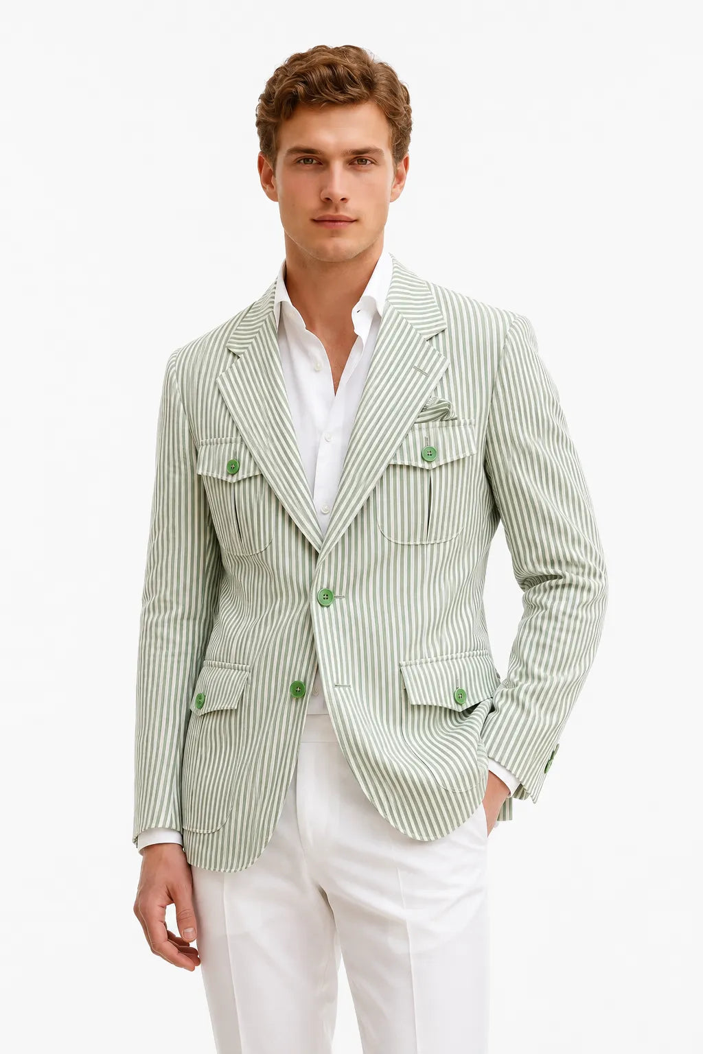 Costume 2 pièces homme coupe ajustée, croisé