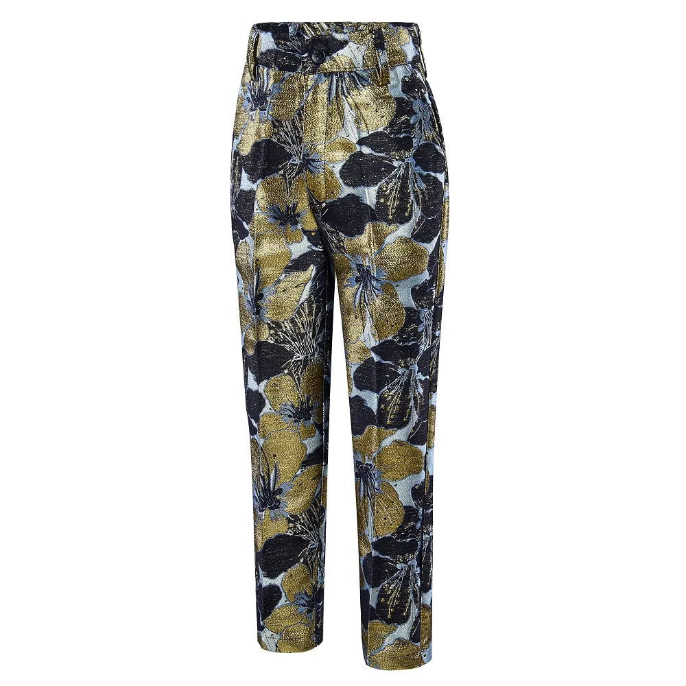 Back view of boys flower formalwear showing complete print layout