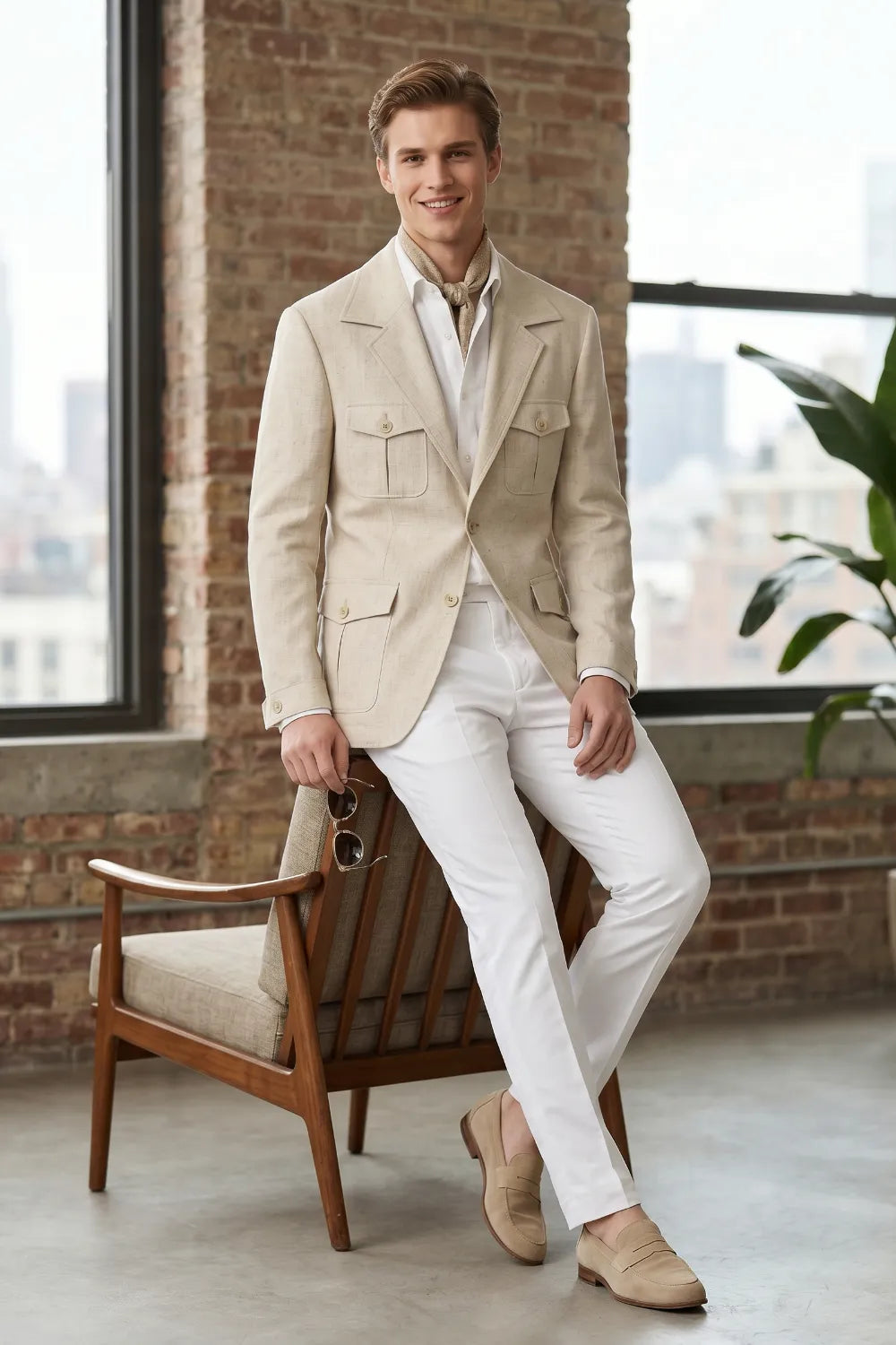 Men's Lightweight Safari 2 Piece Suit