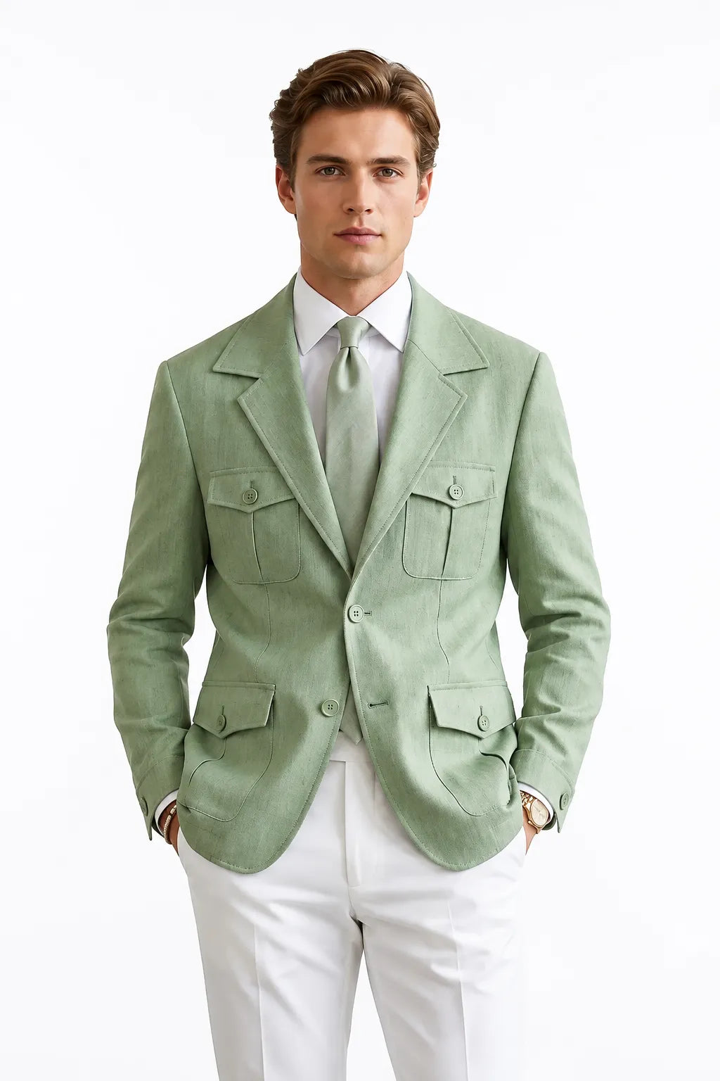 Men's Lightweight Safari 2 Piece Suit