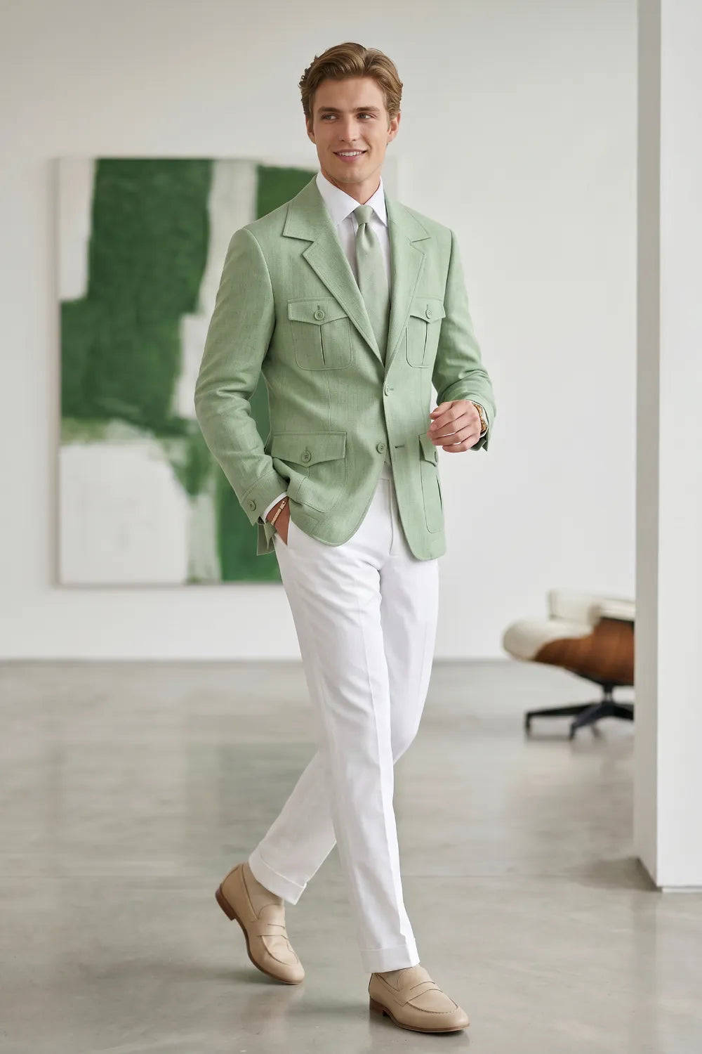 Men's Lightweight Safari 2 Piece Suit