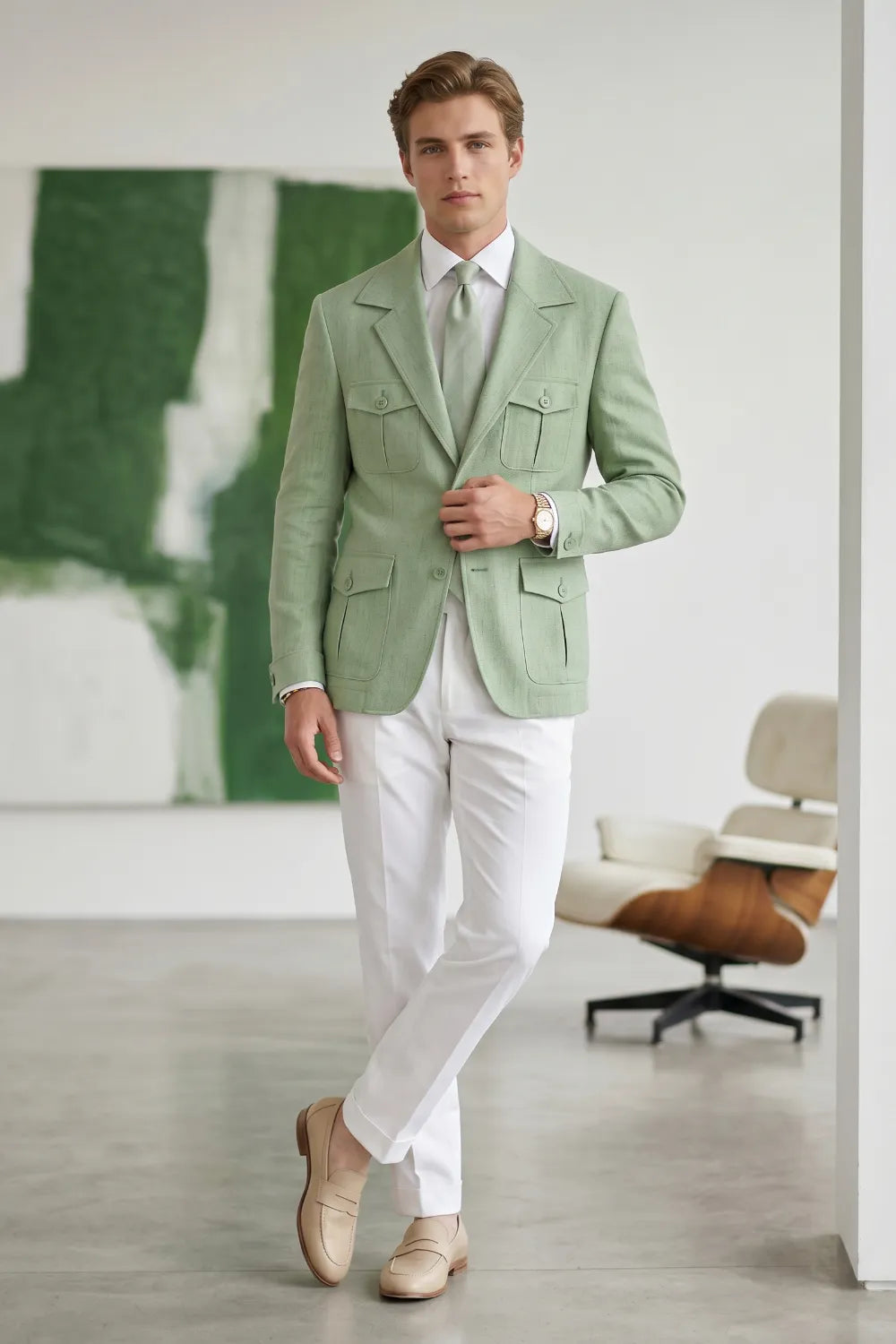Men's Lightweight Safari 2 Piece Suit