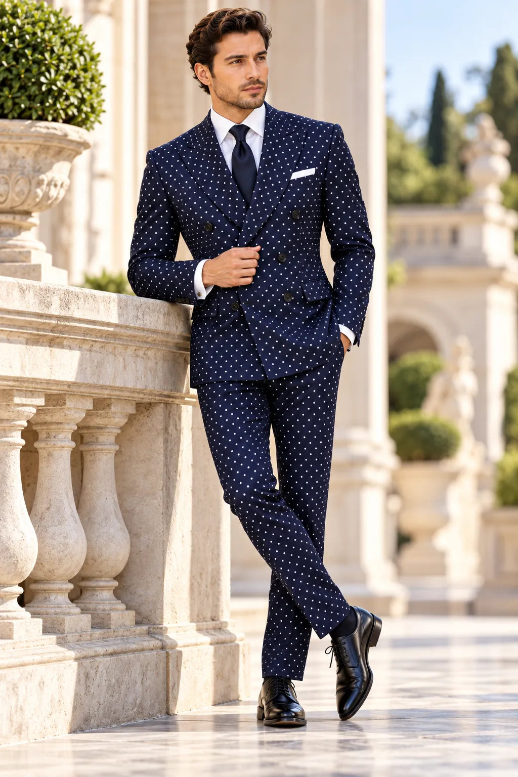 Abito da uomo doppiopetto slim fit 2 pezzi