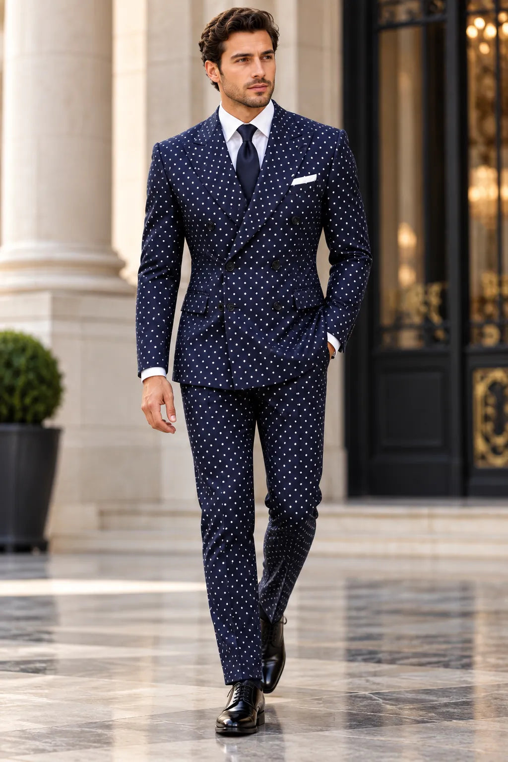 Abito da uomo doppiopetto slim fit 2 pezzi