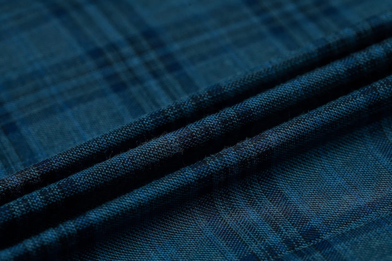 Men’s Blue Plaid 2 Piece Suit