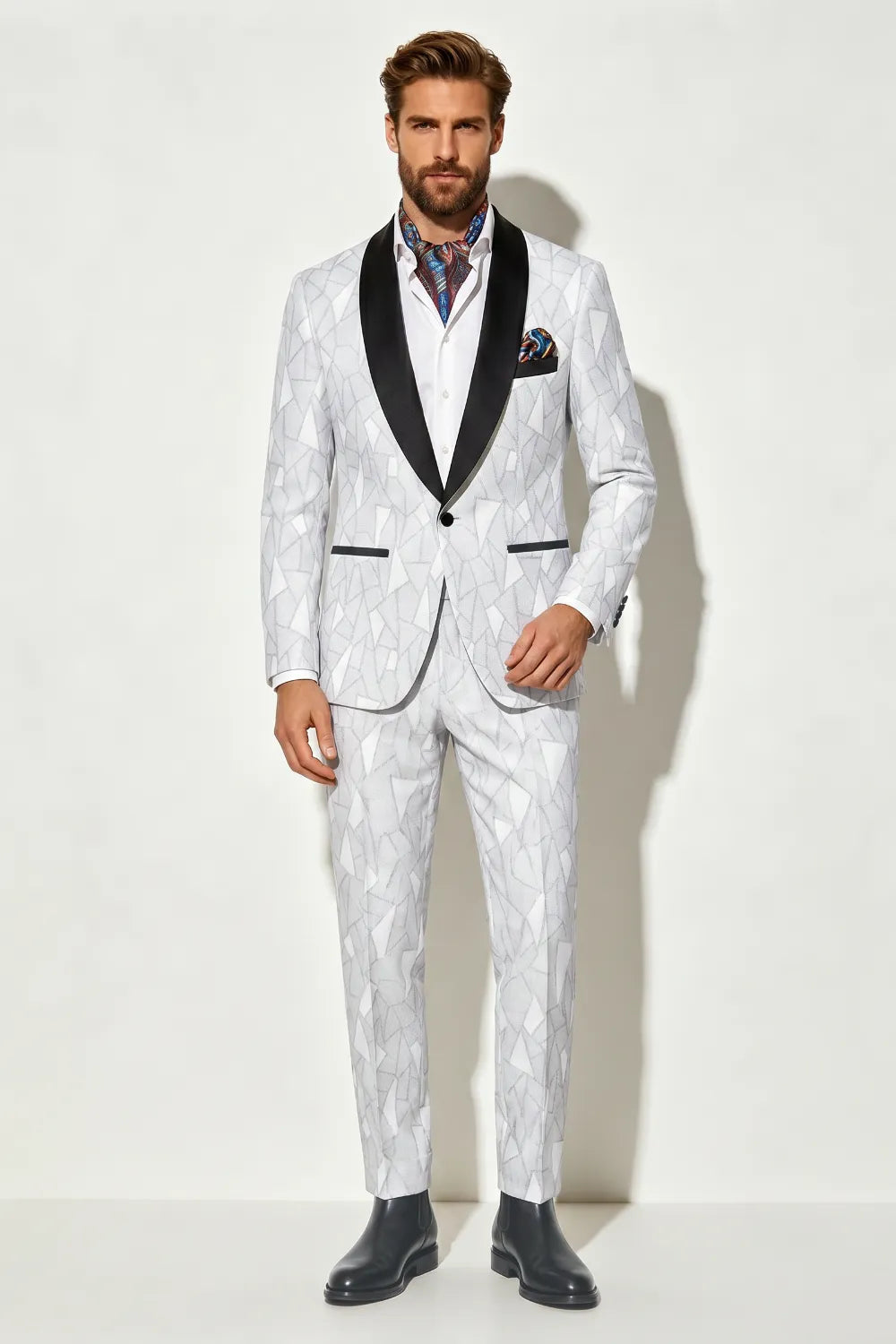 Abito da uomo doppiopetto slim fit 2 pezzi