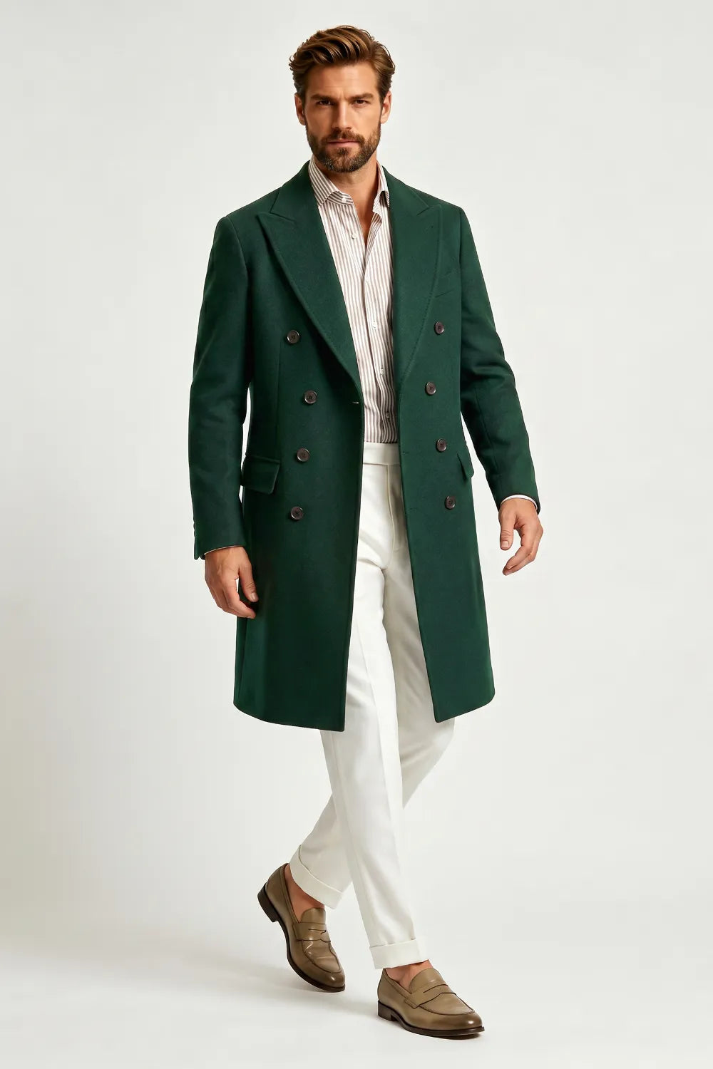 Costume 2 pièces homme coupe ajustée, croisé
