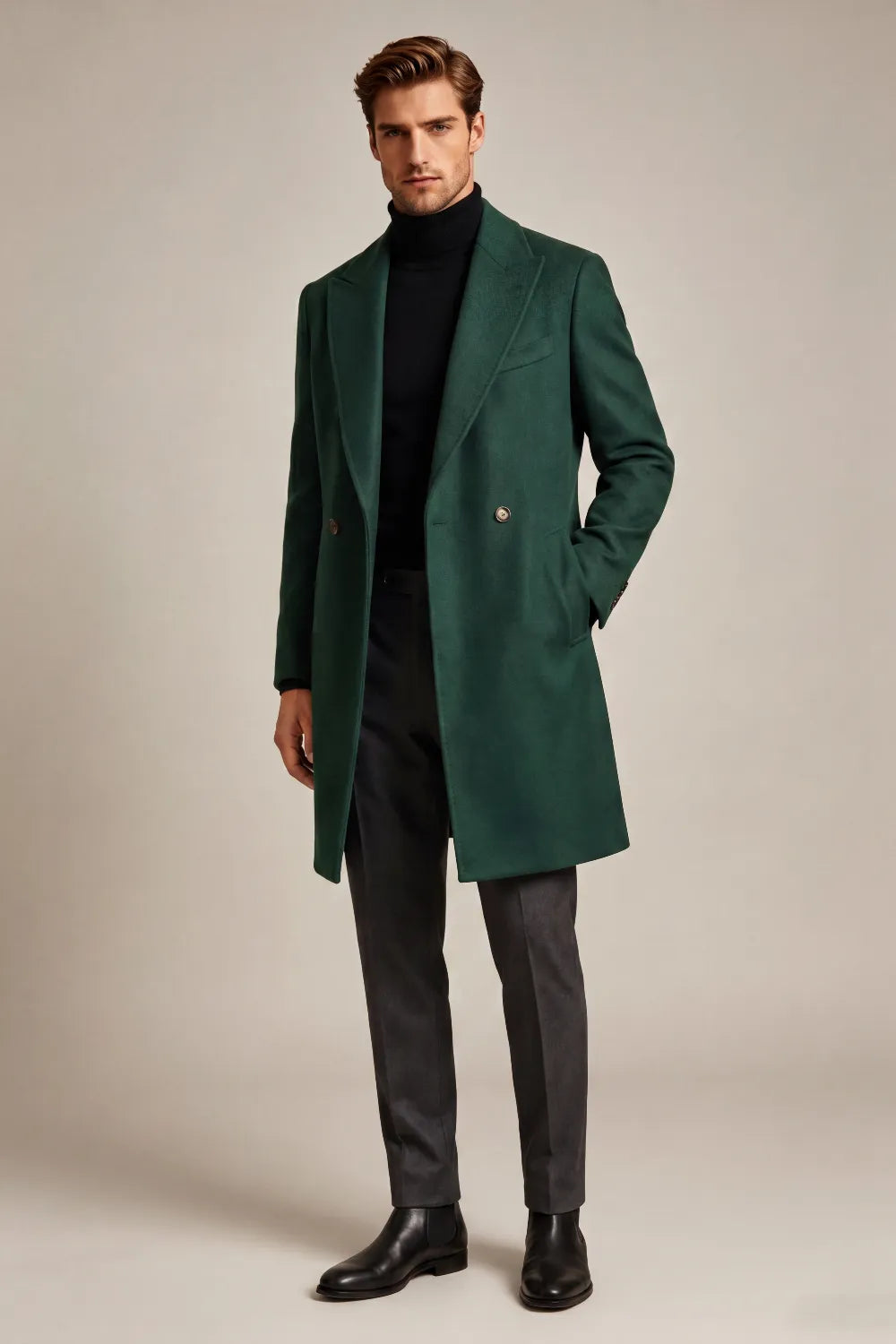 Costume 2 pièces homme coupe ajustée, croisé