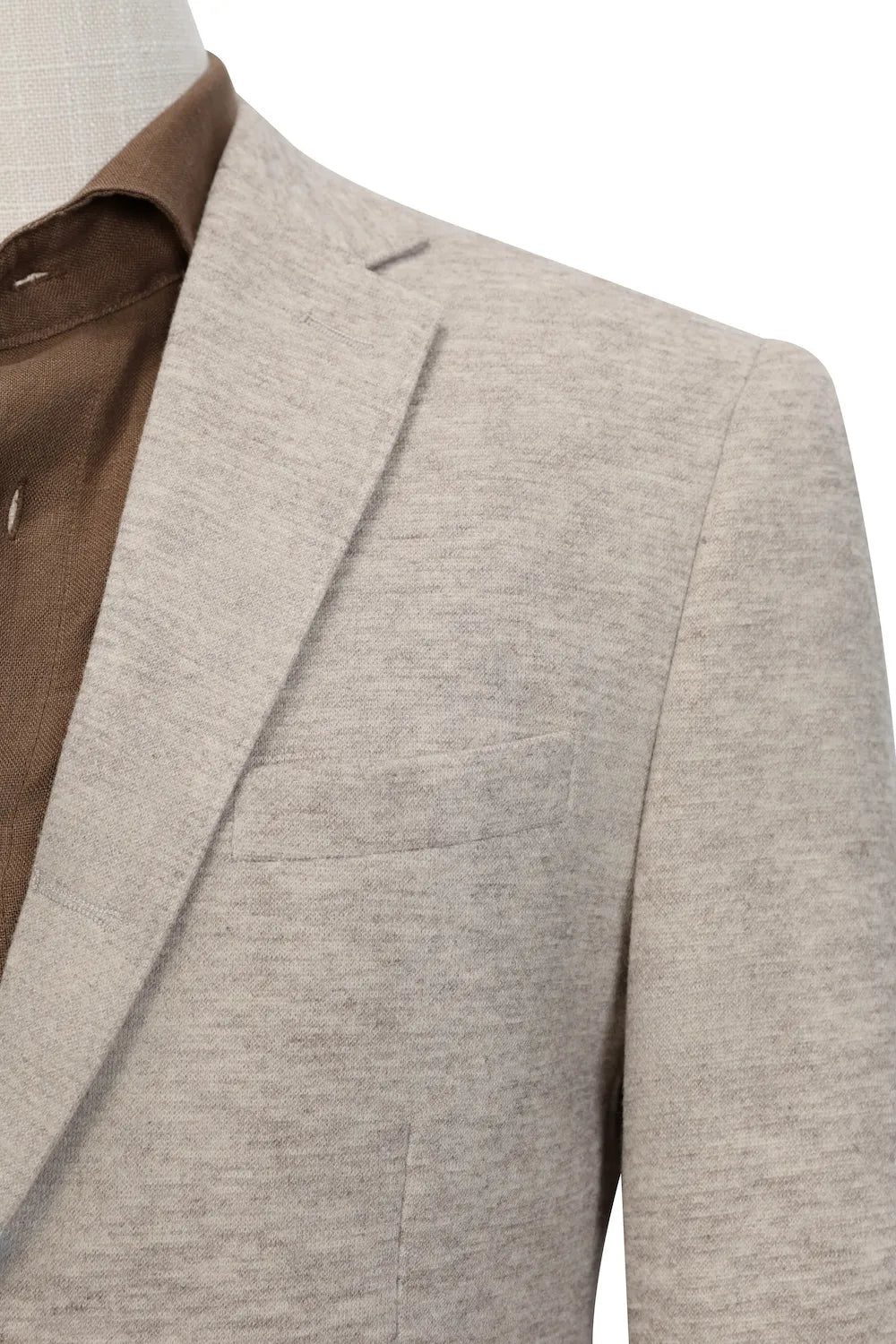 Men's Soft Grey Wool Blend 2 Piece Suit