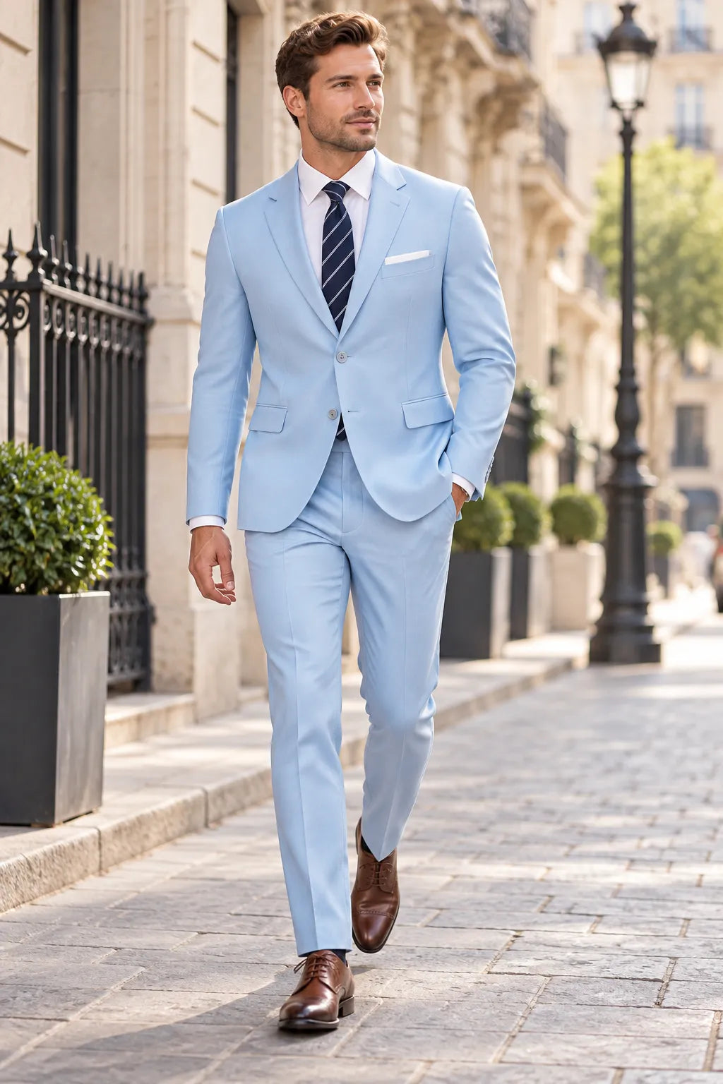 Men's Classic Single Breasted 2 Piece Suit