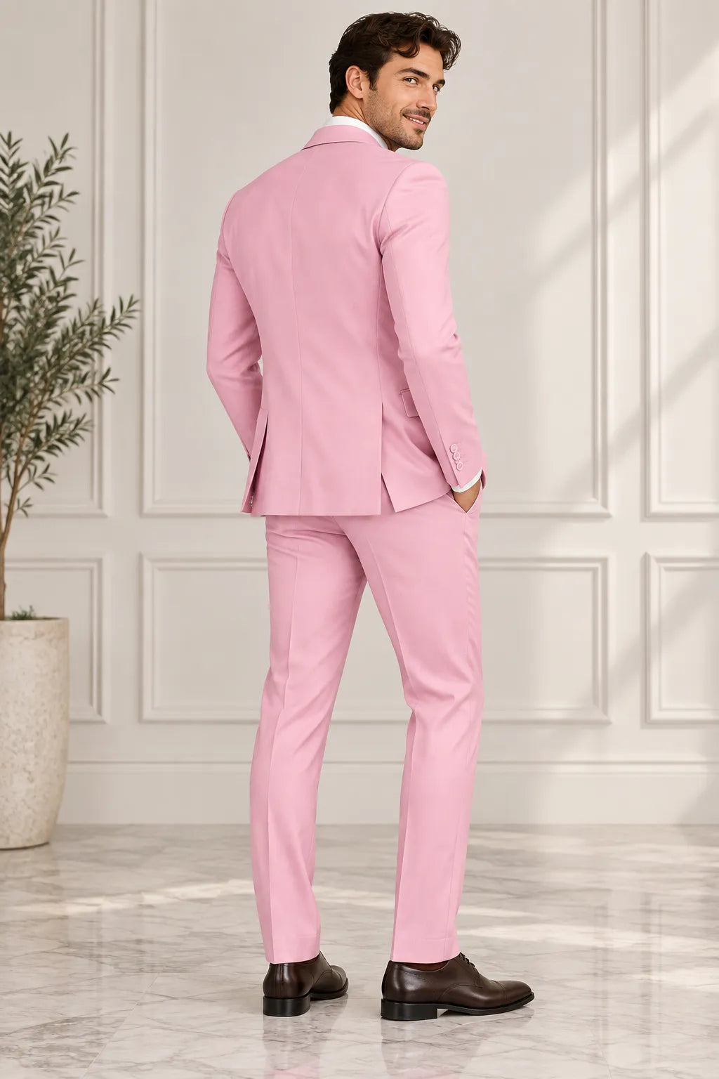 Men's Classic Single Breasted 2 Piece Suit