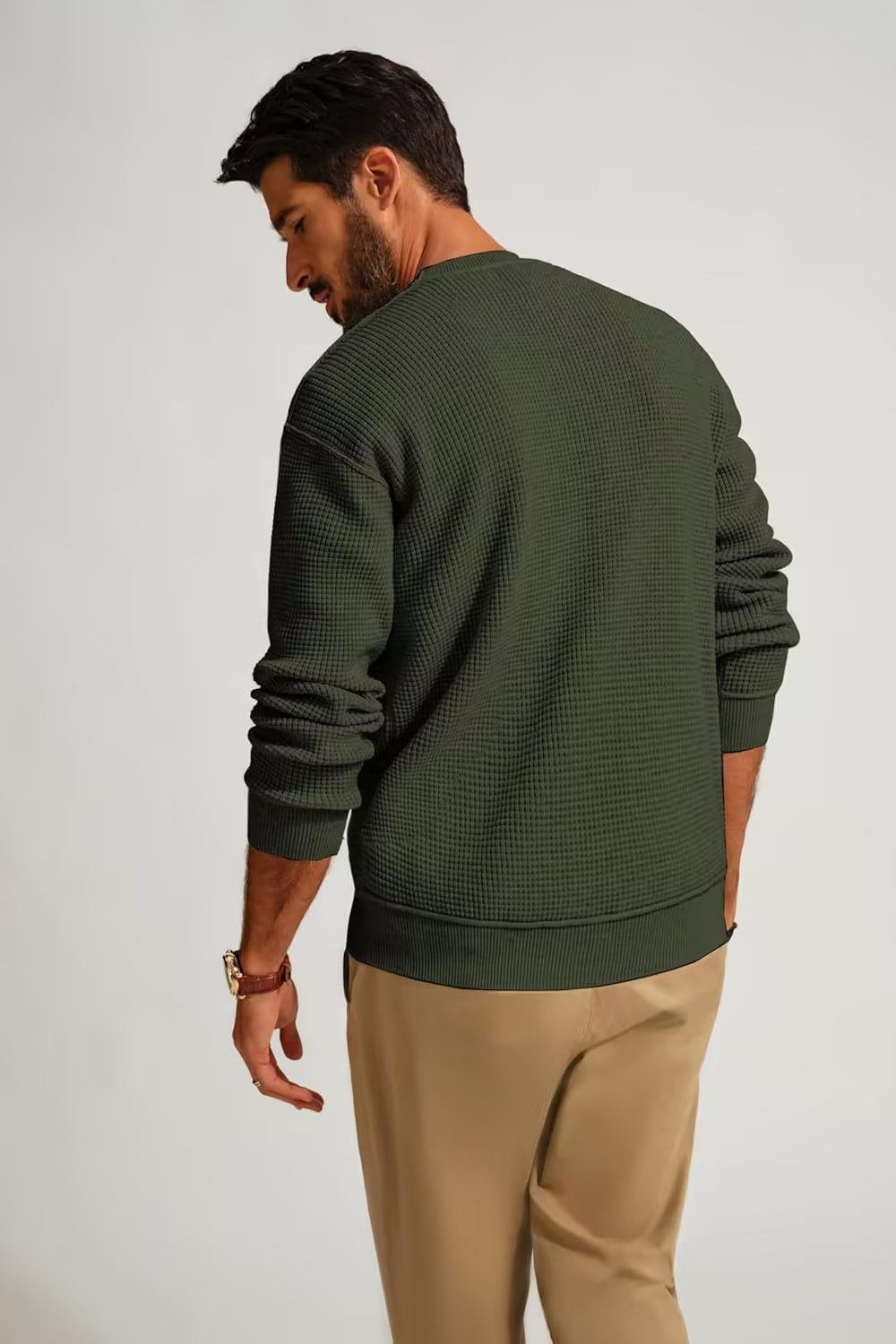 Men's Nordic Texture Crewneck Sweater