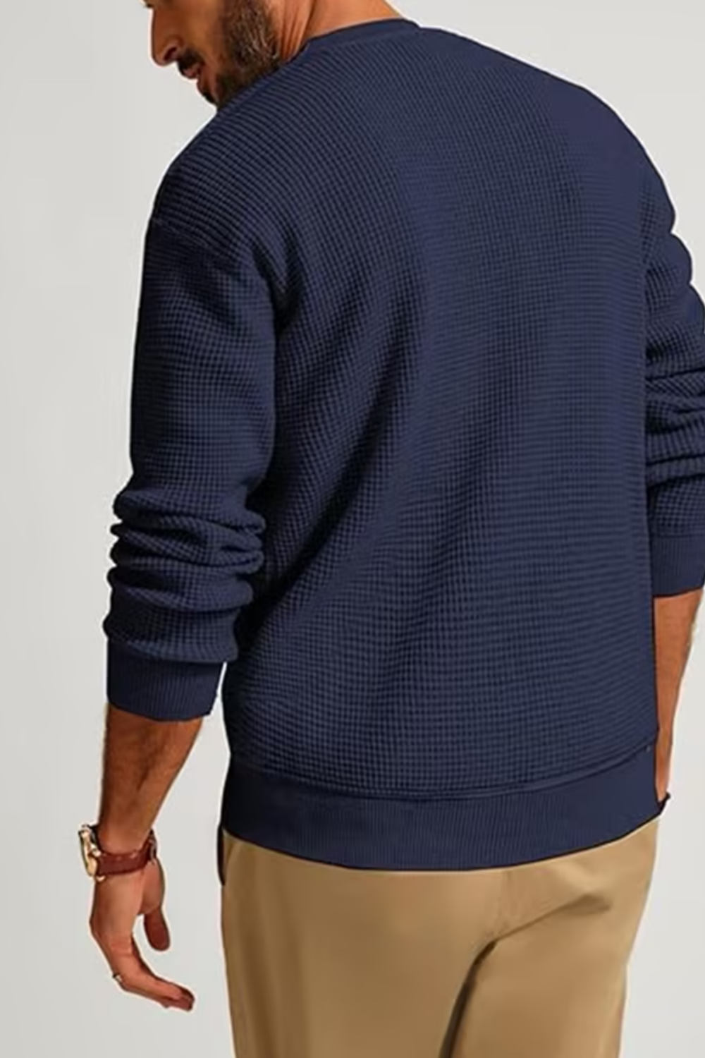 Men's Nordic Texture Crewneck Sweater