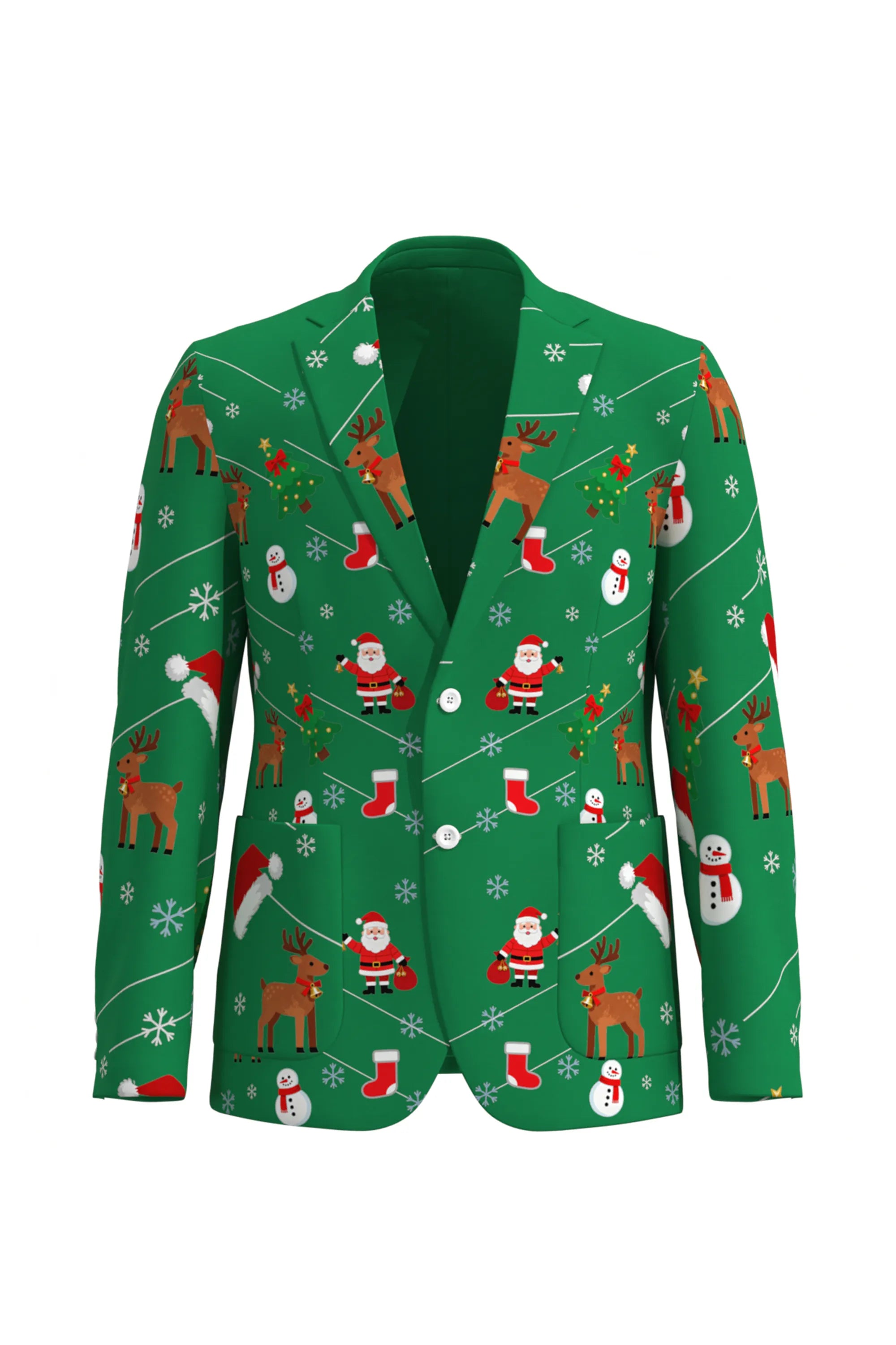 Men's Santa Claus Christmas Eve Party 2 Piece Suit