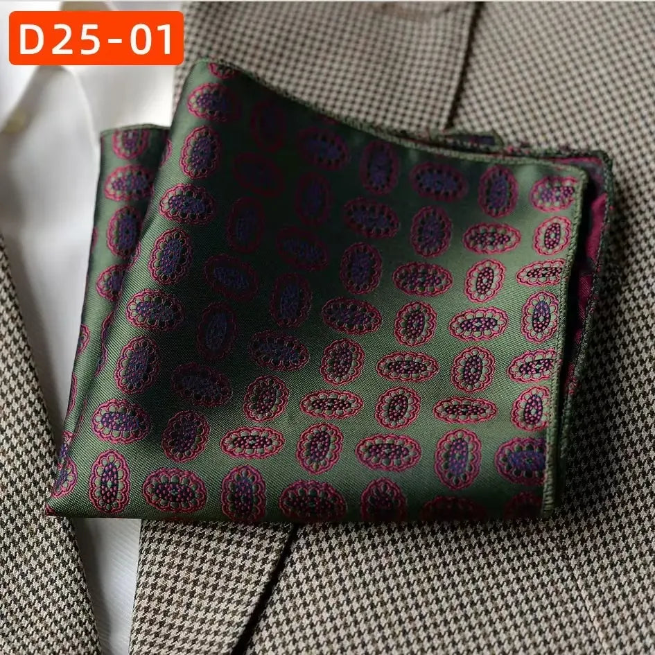 Vintage Pattern Pocket Square for Suits