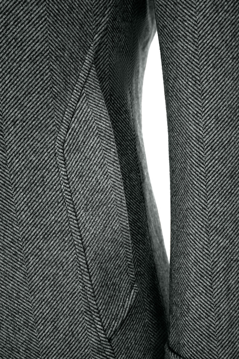 Green pocket detail on wool winter coat for men – outdoor overcoat