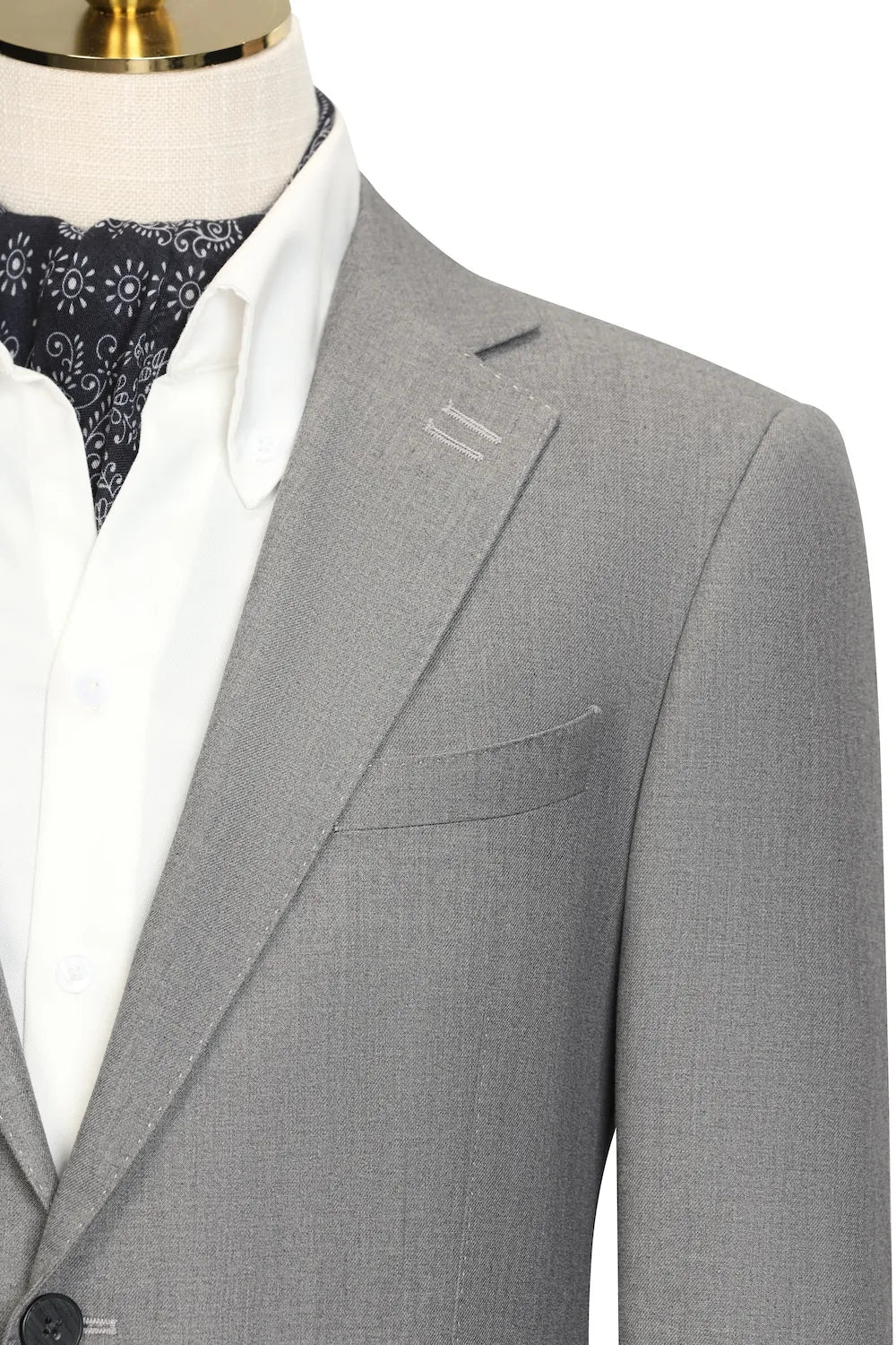 Men's Grey Slim Modern Cut 3 Piece Suits