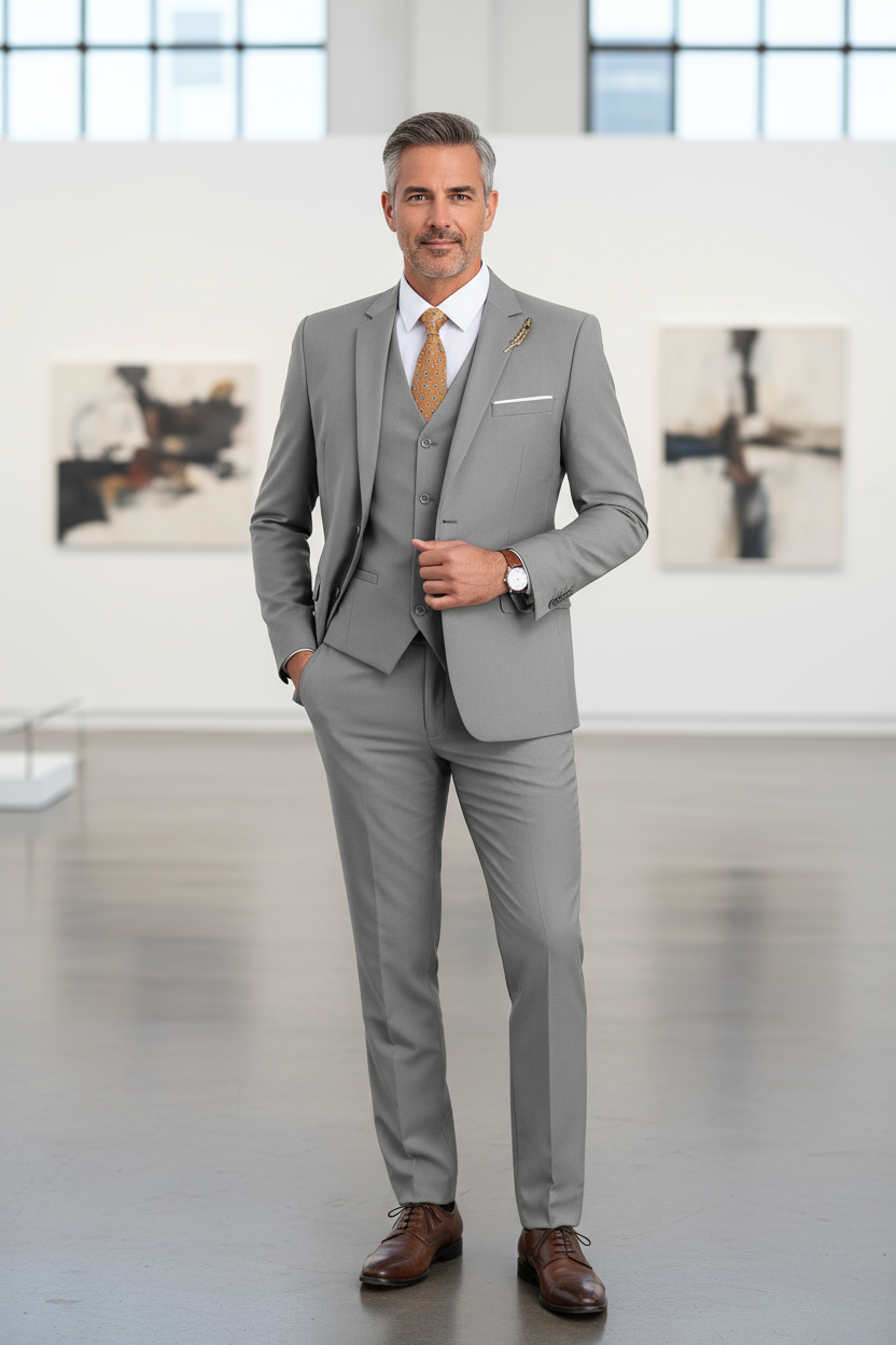 Men's Valentino Modern Fit 3 Pieces Suits