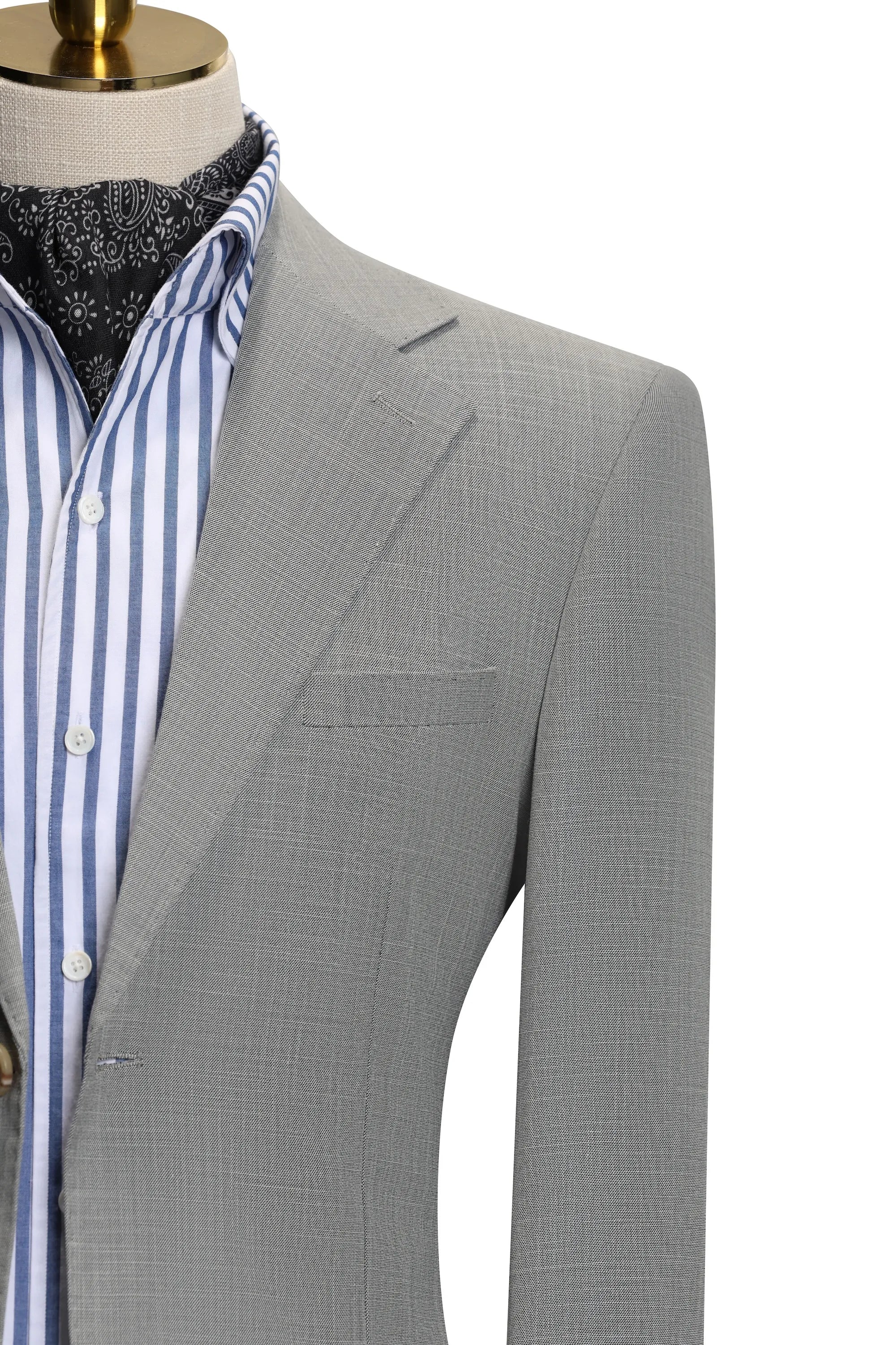 Men's Grey Cooling Fiber 2 Piece Suits