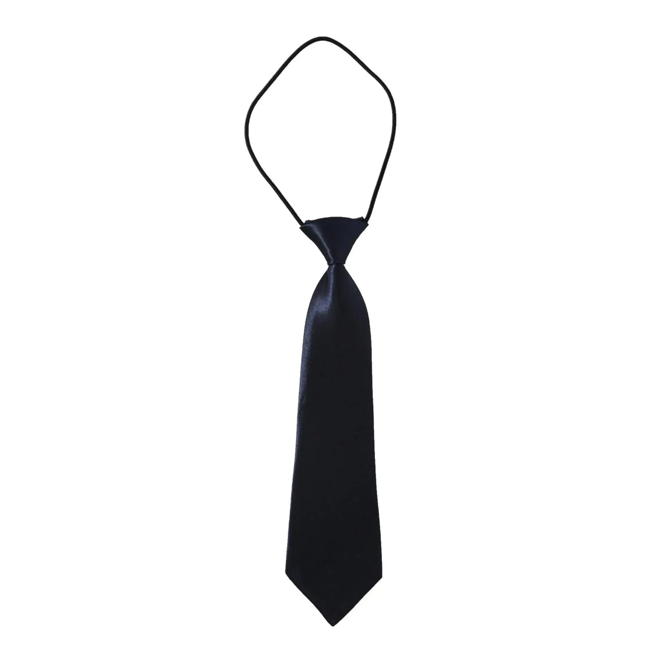 Black boys 4 piece suit tie – formal wedding and page boy outfit accessory