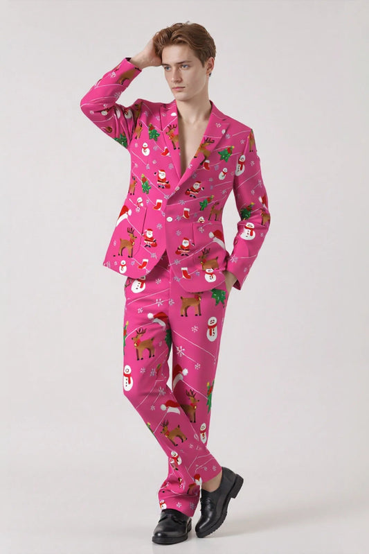 Men's Santa Claus Christmas Eve Party 2 Piece Suit