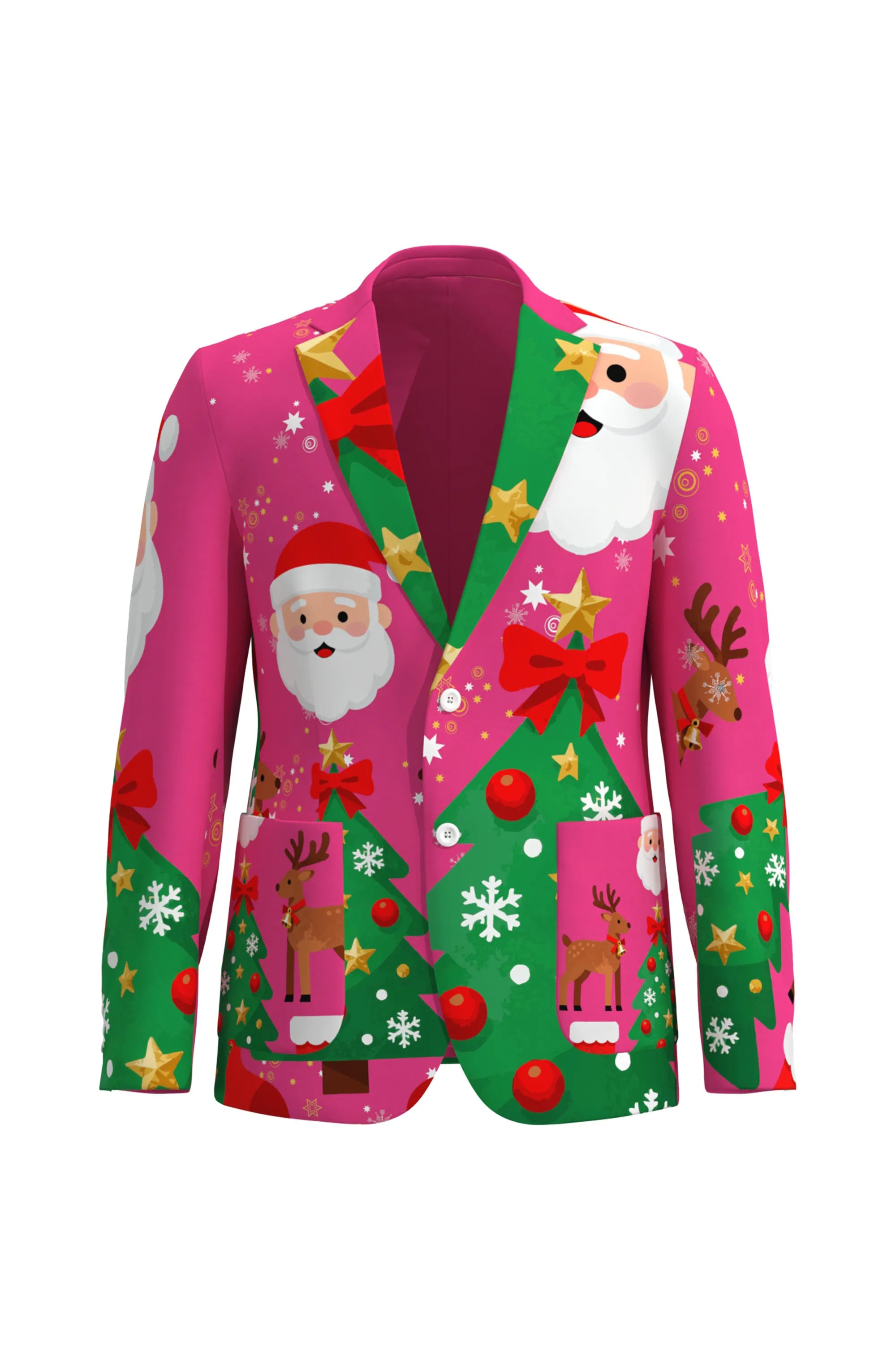 Men's Santa Claus Christmas Eve Party 2 Piece Suit