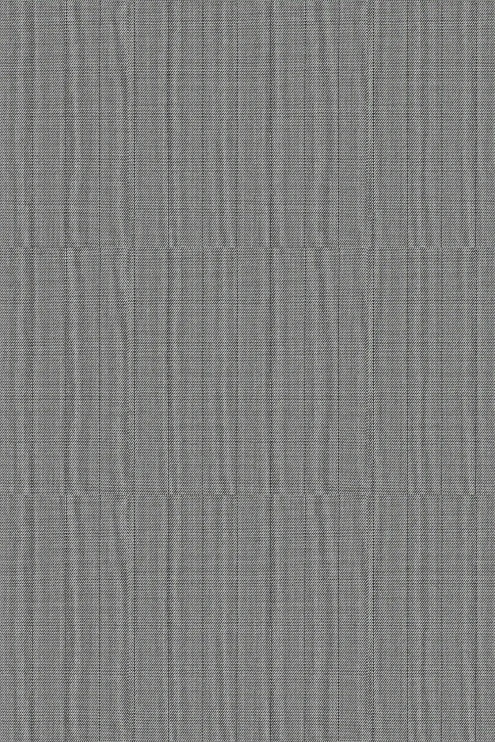 Men's Grey Pinstripe Single Breasted 2 Piece Suit