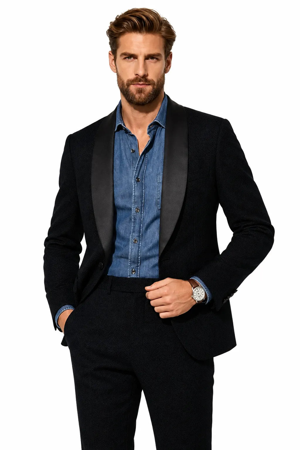 Men's Shawl Lapel 2 Piece Suit