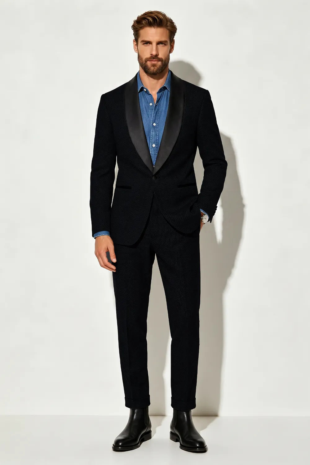 Men's Shawl Lapel 2 Piece Suit