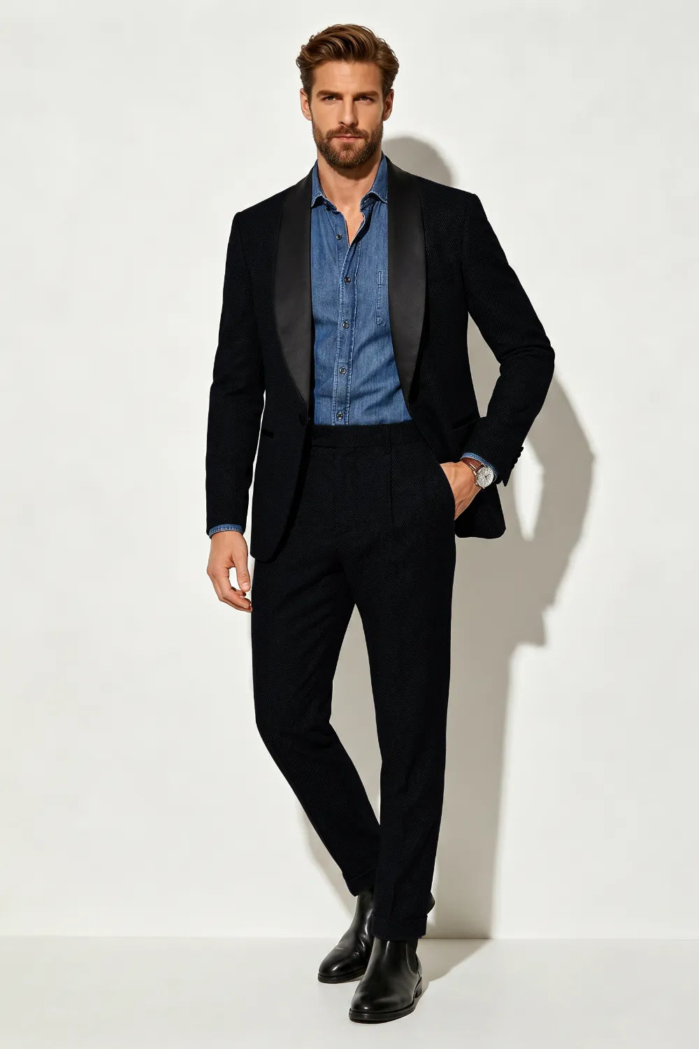 Men's Shawl Lapel 2 Piece Suit
