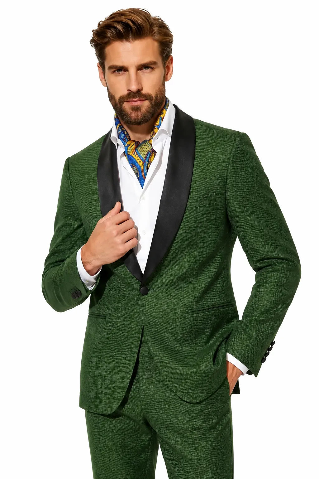 Men's Shawl Lapel 2 Piece Suit