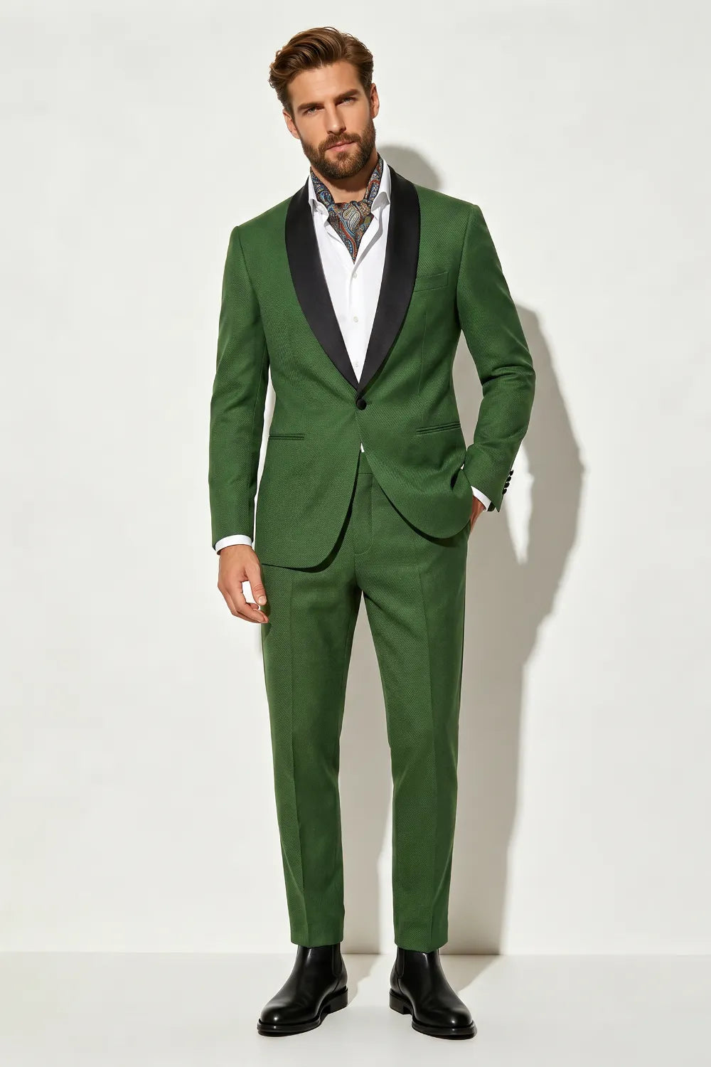 Men's Shawl Lapel 2 Piece Suit