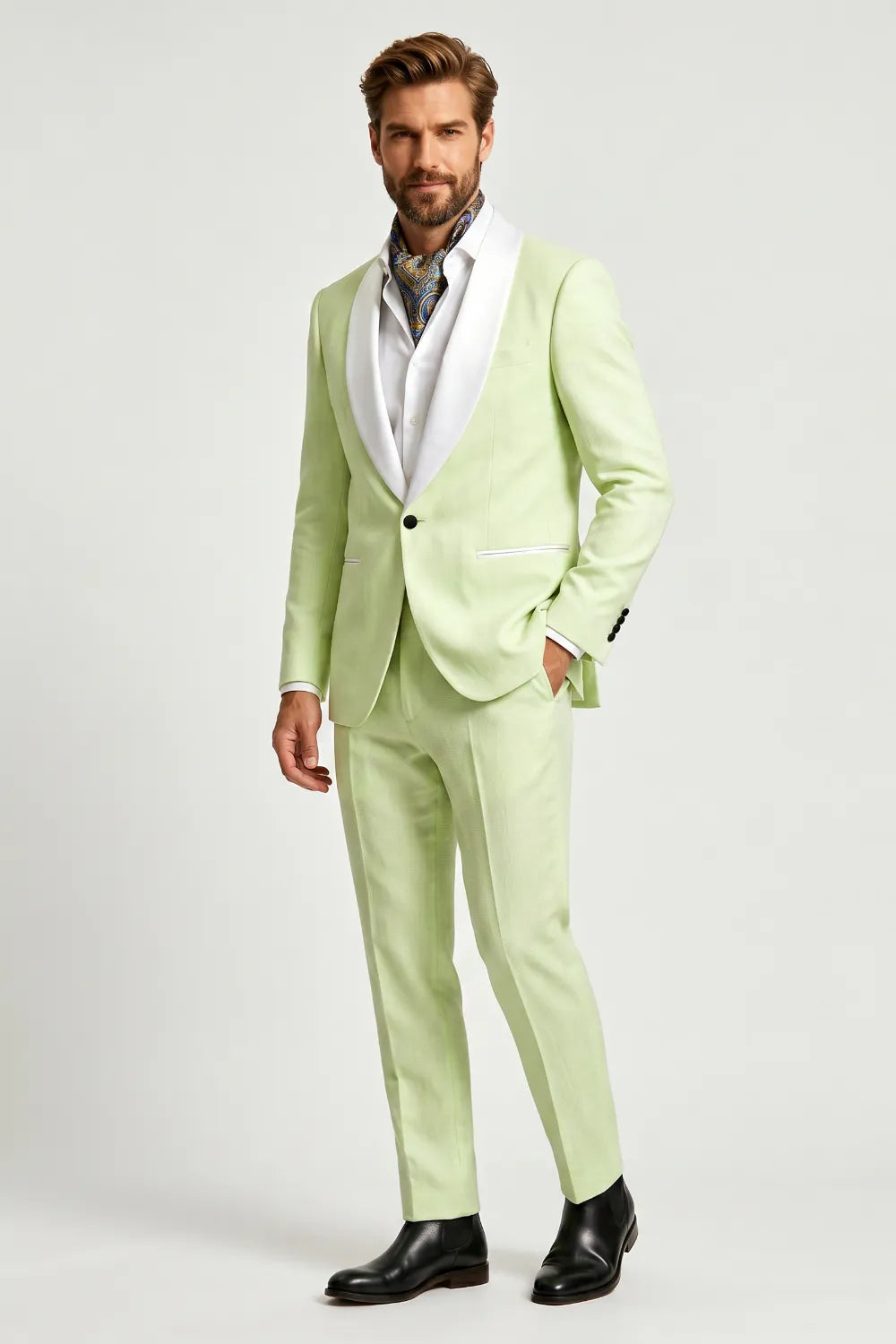 Men's Shawl Lapel 2 Piece Suit