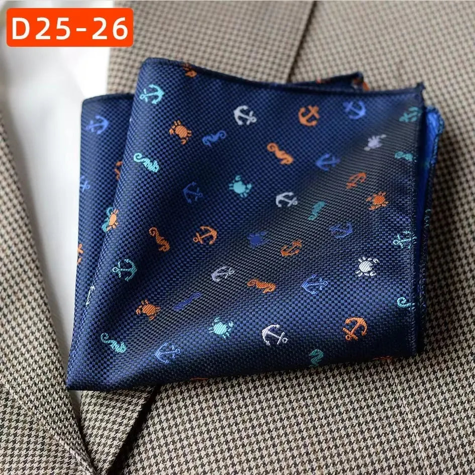 Vintage Pattern Pocket Square for Suits