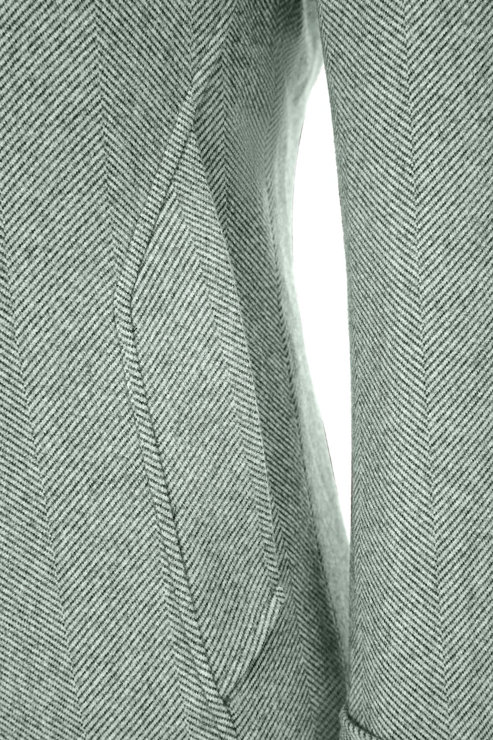 Light green pocket detail on wool winter coat for men – outdoor overcoat