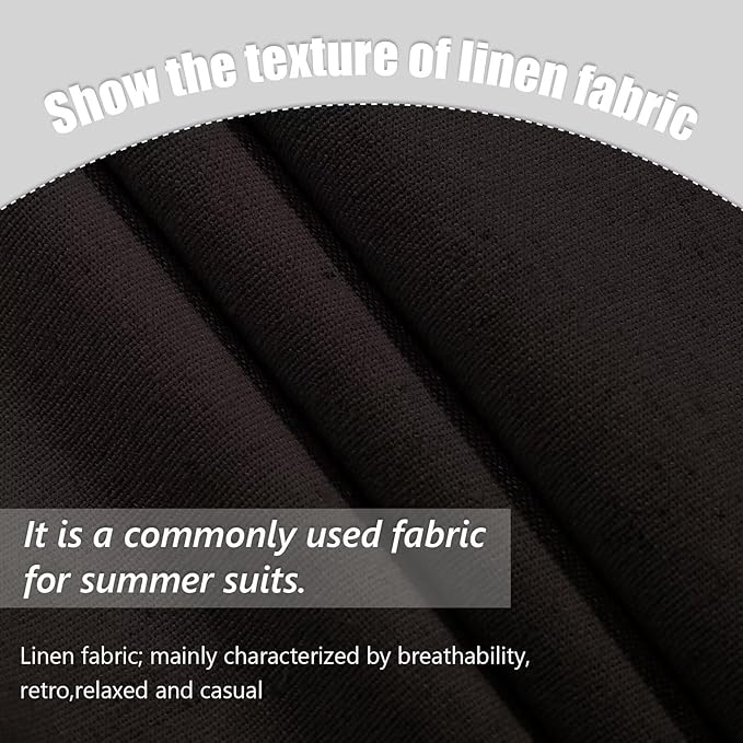 Men's Linen Casual 2 Piece Linen Suit