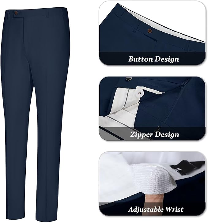 Men's Linen Casual 2 Piece Linen Suit