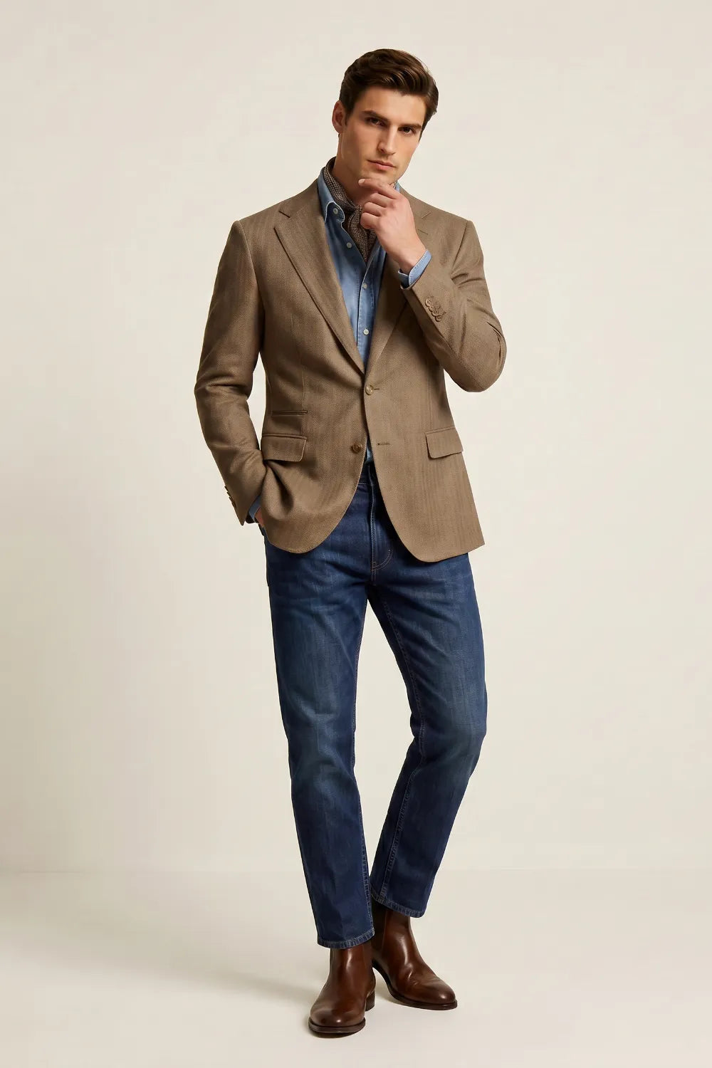 Abito da uomo doppiopetto slim fit 2 pezzi