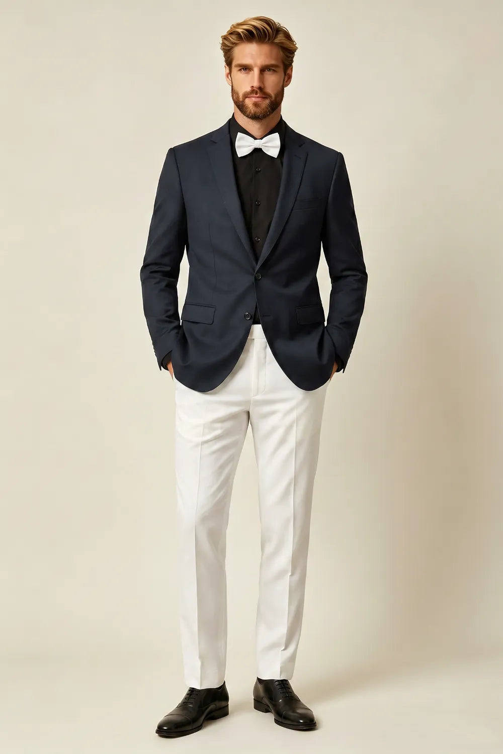 Men's Navy Blue 2 Piece Suit