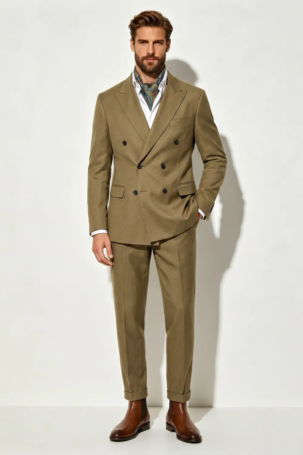 Abito da uomo doppiopetto slim fit 2 pezzi