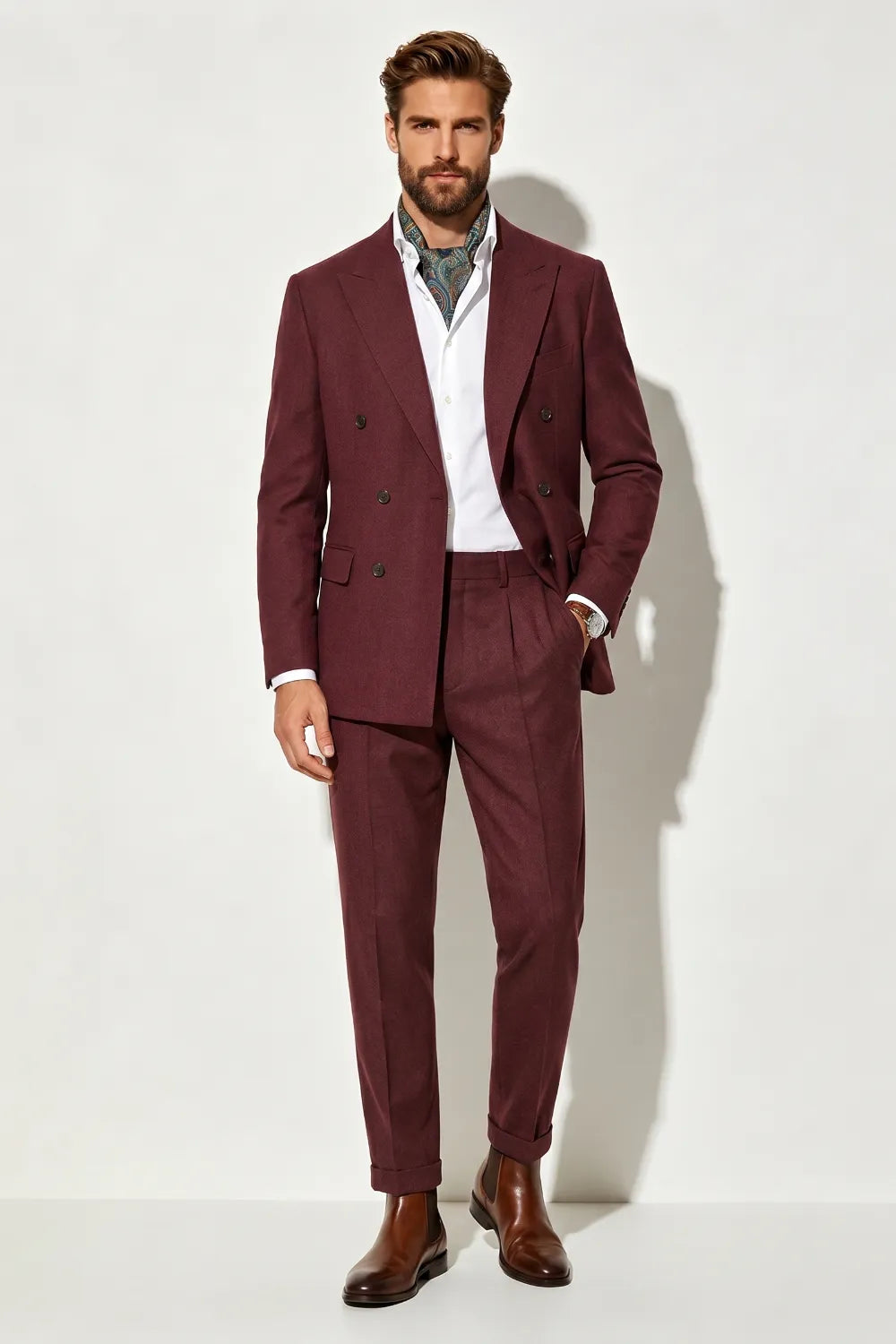 Abito da uomo doppiopetto slim fit 2 pezzi
