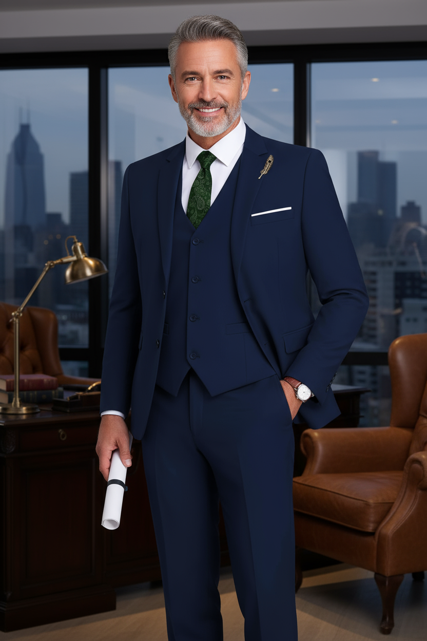 Men's Valentino Modern Fit 3 Pieces Suits