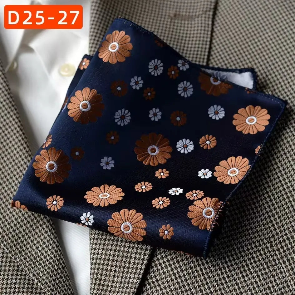 Vintage Pattern Pocket Square for Suits