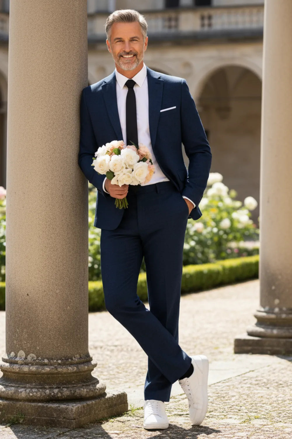 Men's Breathable Linen 2 Piece Suit