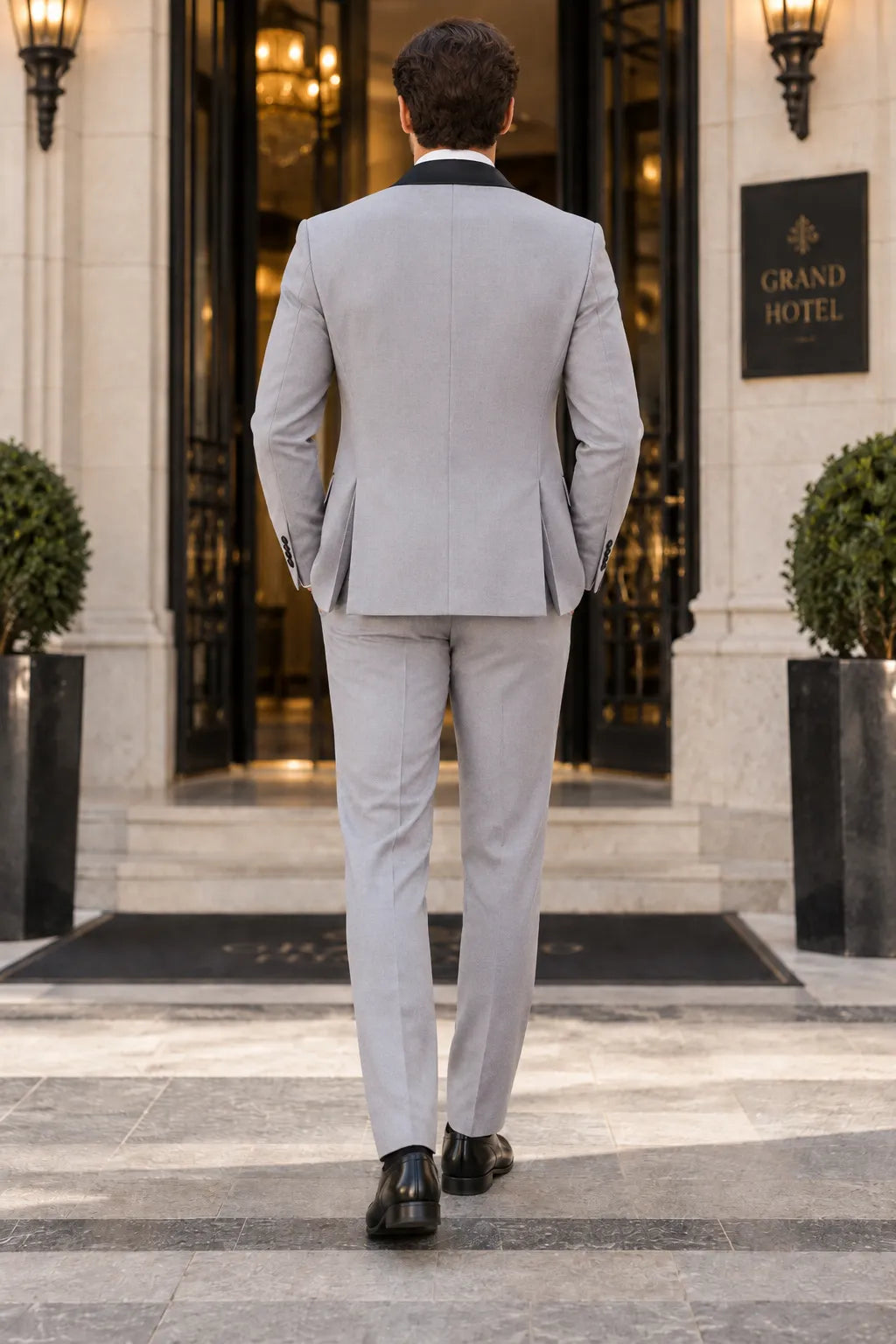 Men's Shawl Lapel 3 Piece Tuxedo Suit