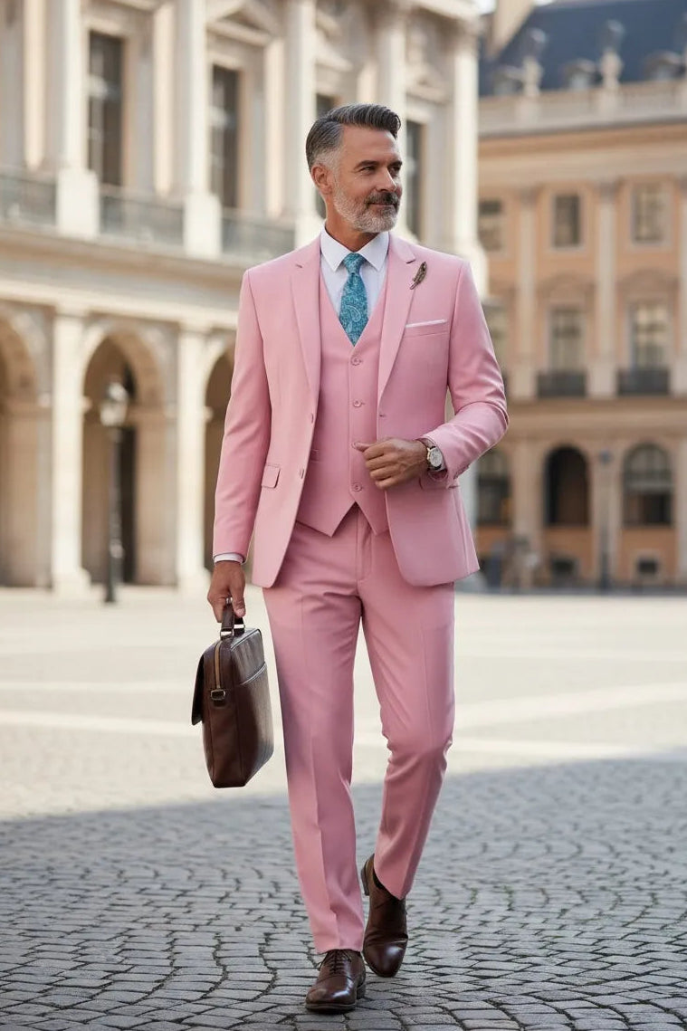 Men's Valentino Modern Fit 3 Pieces Suits