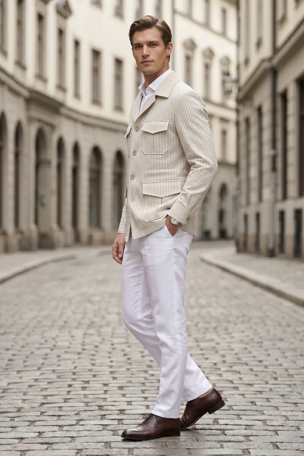 Abito da uomo doppiopetto slim fit 2 pezzi