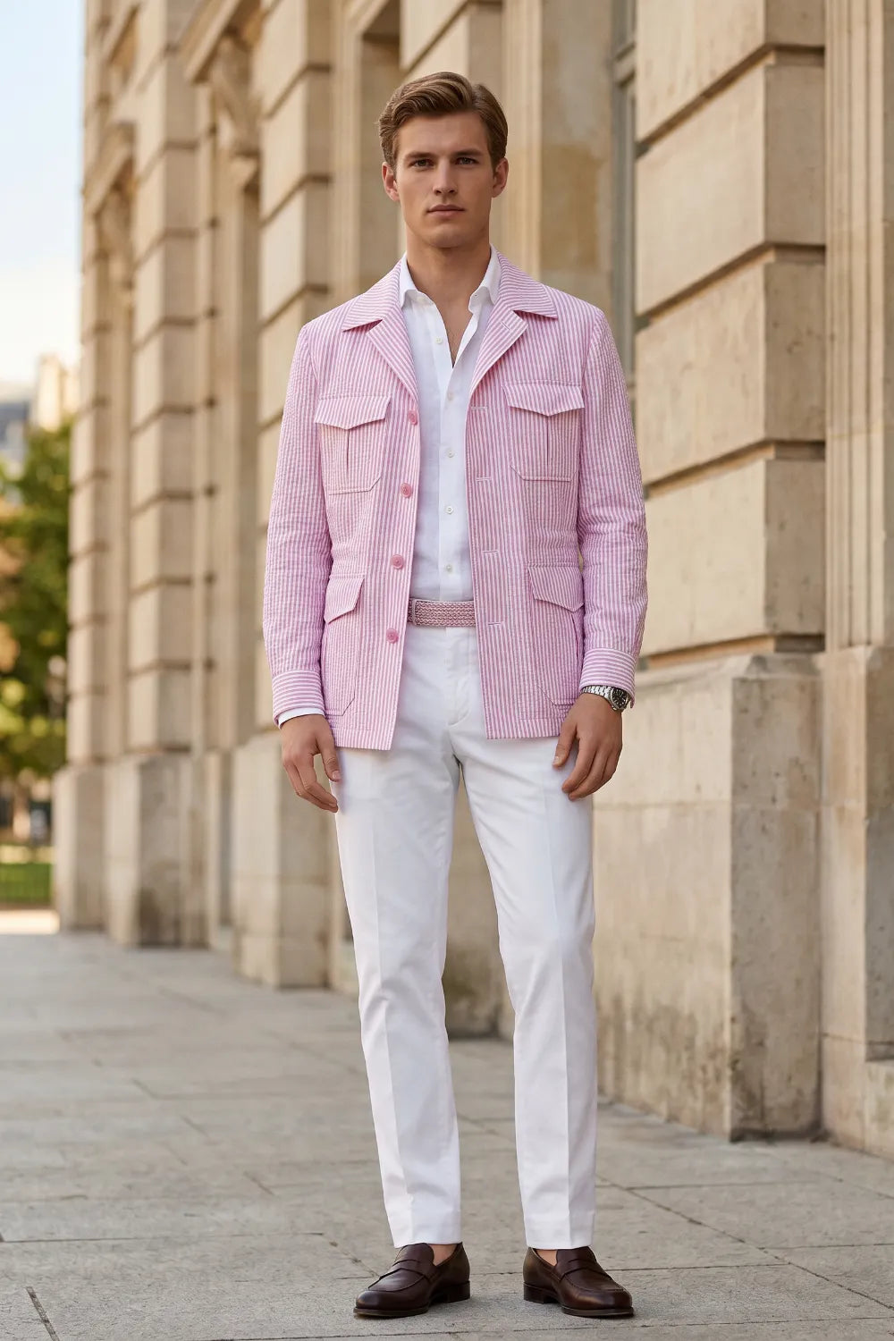Abito da uomo doppiopetto slim fit 2 pezzi