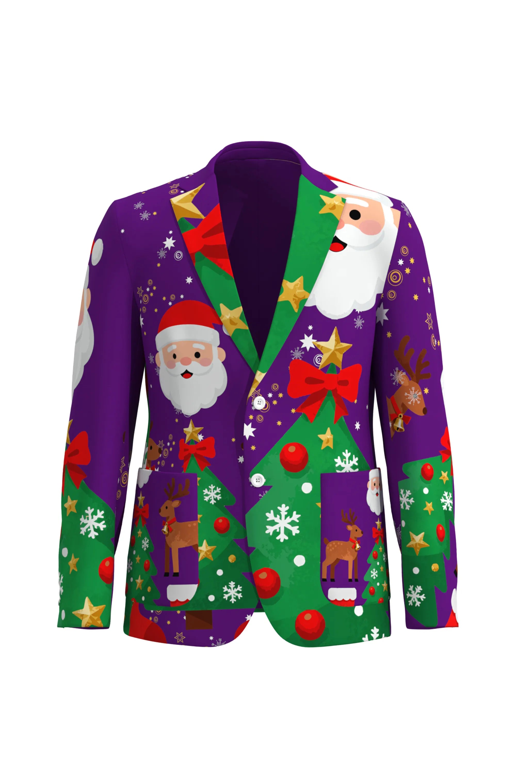 Men's Santa Claus Christmas Eve Party 2 Piece Suit