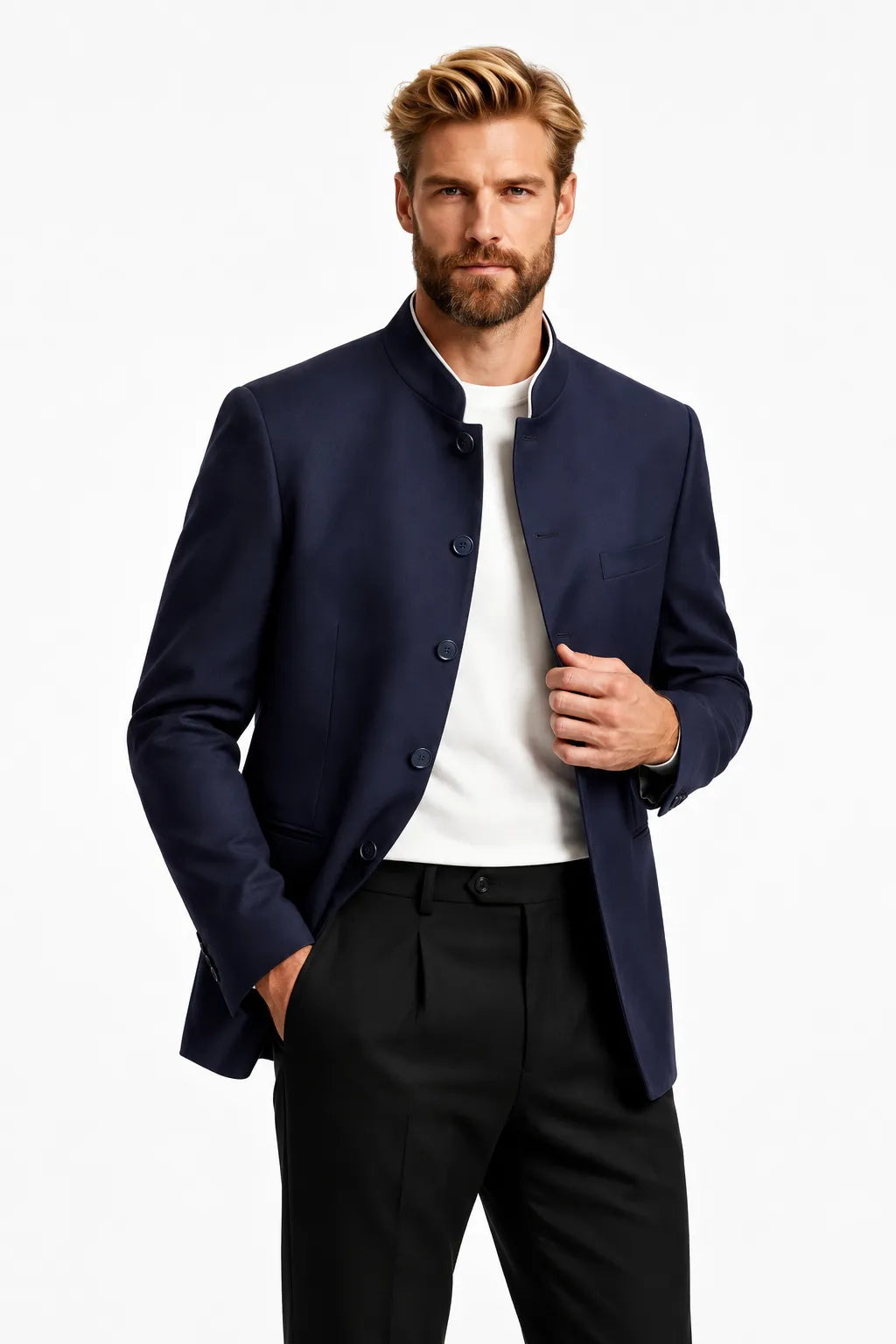 Men's Tailored Navy 2 Piece Suit